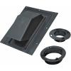 Lambro Industries - Roof Caps - ABS Black Paintable Plastic with 3" & 4" Collars Round & Damper and Screen - Model 354R - Click Image to Close
